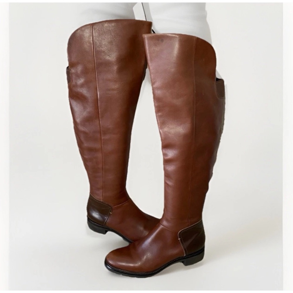Cole Haan Chestnut Over the Knee Boots